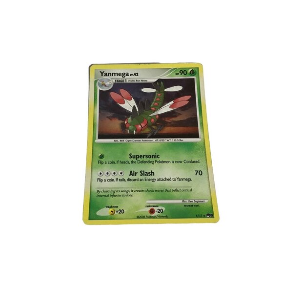 Yanmega Lv.42 Pokémon Card 5/17 Holo Rare Diamond & Pearl Stormfront - Picture 1 of 5